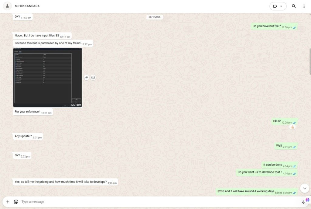 Strategy Specification